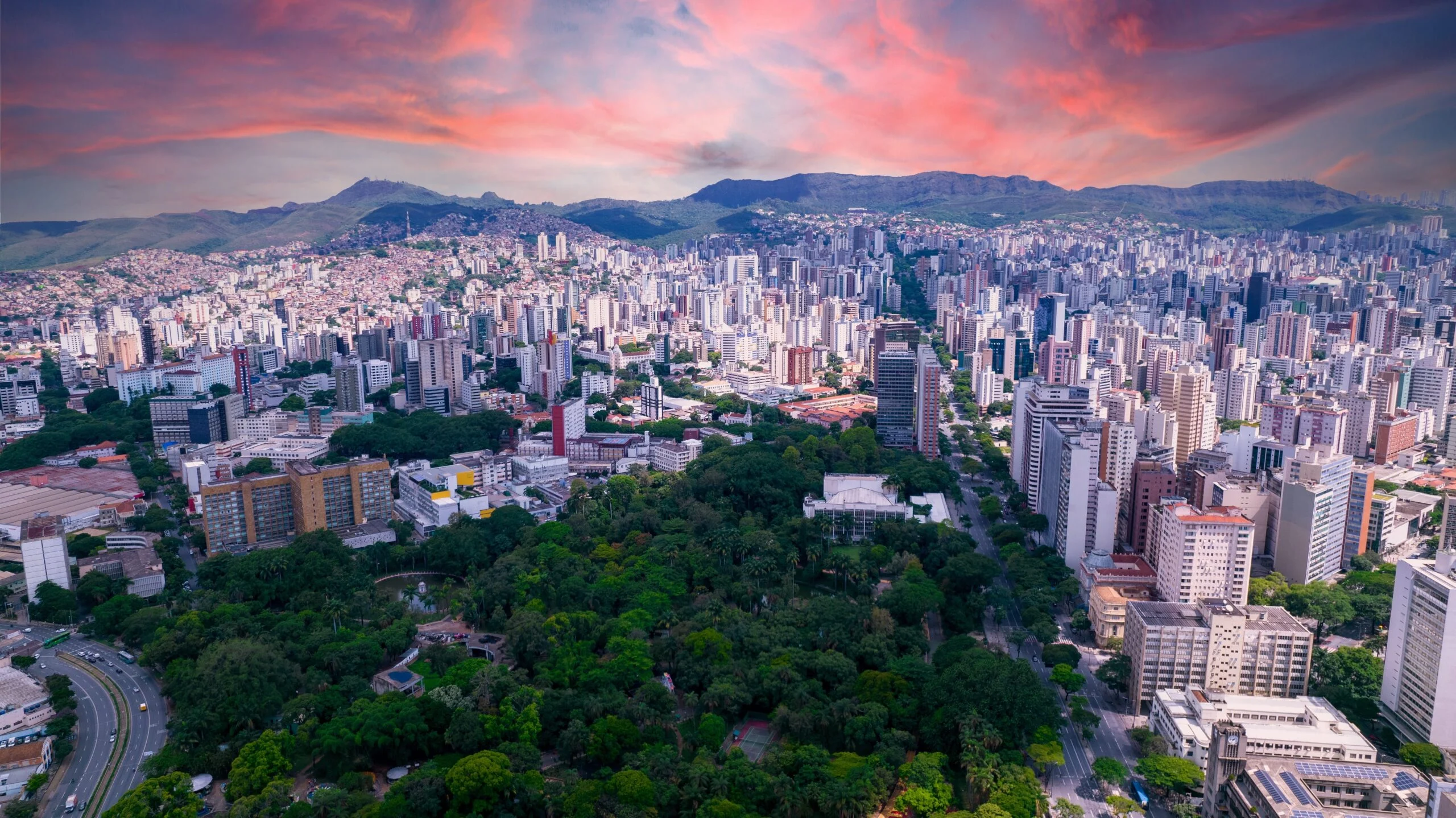 Vista aérea da cidade